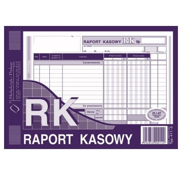 Druk - Raport kasowy RK samokopiujący A5 O+1K MICHALCZYK I PROKOP poziomy jednostronny [411-3]