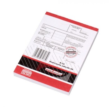 Druk - Rozliczenie zaliczki offset A6 STOLGRAF poziomy dwustronny [K-33]