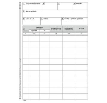 Druk - Wywieszka magazynowa karton offsetowy A6 MICHALCZYK I PROKOP pionowy dwustronny [347-5]