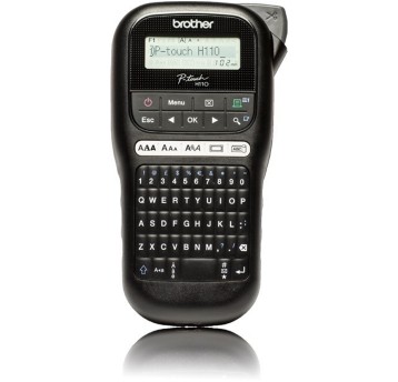 Drukarka etykiet termotransferowa ręczna mono BROTHER PT-H110 klawiatura QWERTY [PTH110YJ1]
