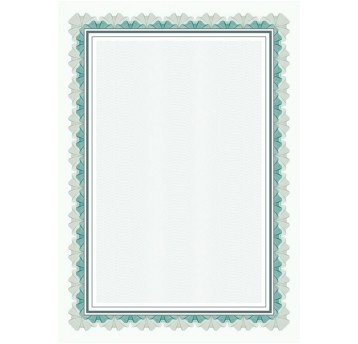 Dyplom ozdobny A4 170g Falbala zielona 25 szt. GALERIA PAPIERU [218417]