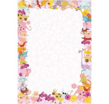 Dyplom ozdobny A4 170g Zwierzaki 25 szt. GALERIA PAPIERU [215817]