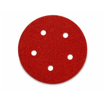 Dysk ścierny 3M CUBITRON II Hookit 950U rzep 5 otworów 125mm nasyp P120 kol. czerwony