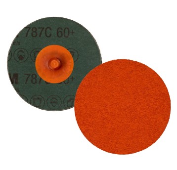 Dysk ścierny 3M CUBITRON II Roloc 787C gwint 76mm nasyp P60 kol. pomarańczowy [89695]