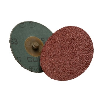 Dysk ścierny 3M CUBITRON II Roloc 982C gwint 76mm nasyp P36 kol. brązowy [66779 / 1827598 / 7000118430]