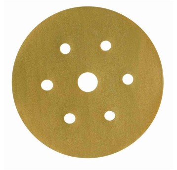 Dysk ścierny 3M Hookit 255P rzep 6 otworów 150mm nasyp P500 kol. żółty [63341/ 63340 / 318P500]