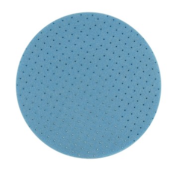 Dysk ścierny 3M Hookit rzep wielootworowy 150mm nasyp P400 kol. niebieski elastyczny na gąbce [33538 / 7100224822]