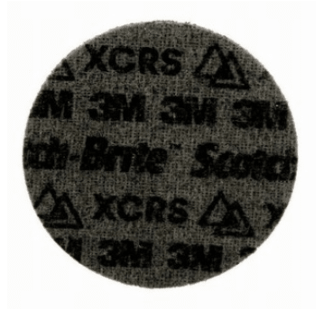 Dysk ścierny 3M SCOTCH-BRITE PN-DH rzep/nakrętka 125mm x 22mm włóknina XCRS kol. czarny