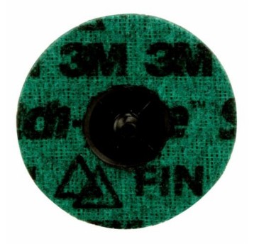 Dysk ścierny 3M SCOTCH-BRITE Roloc PN-DR gwint 76mm włóknina FIN kol. zielony [89292]