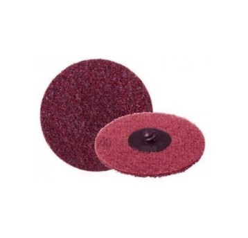Dysk ścierny 3M SCOTCH-BRITE Roloc SC-DR gwint 76mm włóknina AMED kol. czerwony [515624]