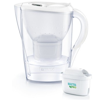 Dzbanek filtrujący wodę BRITA Marella Cool 2,4L kol. biały w zestawie filtr Maxtra+ Pure Performance [BritaMarella2-4]