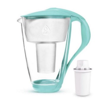 Dzbanek filtrujący wodę DAFI Crystal LED 2,0L kol. miętowy w zestawie filtr Classic [D.FO.DAFI.SZKLANY.LED.MIET.P]