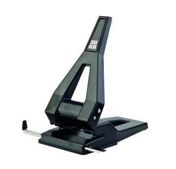 Dziurkacz archiwizacyjny metal SAX 608 kol. czarny 63 kartek 2 dziurki [ISAX608-05]