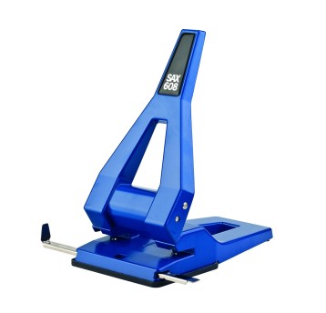 Dziurkacz archiwizacyjny metal SAX 608 kol. niebieski 63 kartek 2 dziurki [ISAX608-01]