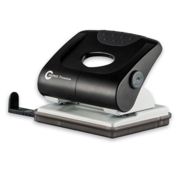 Dziurkacz uniwersalny metal TAURUS 730 kol. czarny 30 kartek 2 dziurki [TT00197]