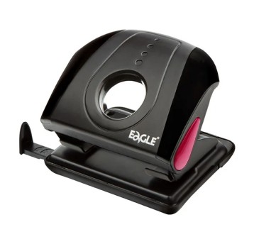 Dziurkacz uniwersalny metal / tworzywo EAGLE DYNAMIC P5180M kol. czarno-czerwony 20 kartek 2 dziurki [110-1516]