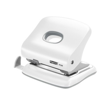 Dziurkacz uniwersalny metal / tworzywo RAPID FC30 kol. biały 30 kartek 2 dziurki [5000363]