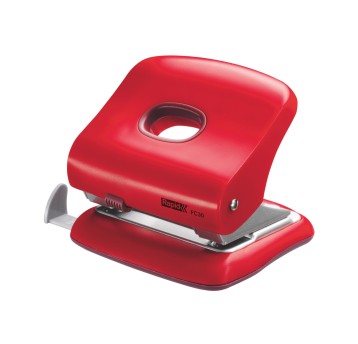 Dziurkacz uniwersalny metal / tworzywo RAPID FC30 kol. czerwony 30 kartek 2 dziurki [23639403]