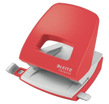 Dziurkacz uniwersalny tworzywo LEITZ NEXXT RECYCLE 5003 kol. czerwony 30 kartek 2 dziurki [50030025]