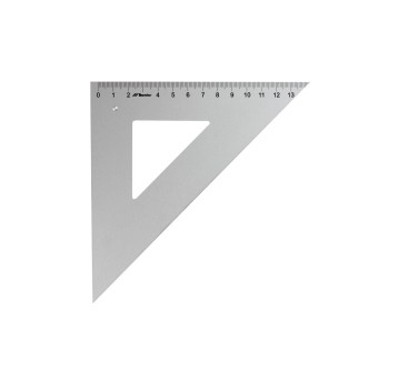 Ekierka LENIAR kol. srebrny 45/21cm metal [10013]