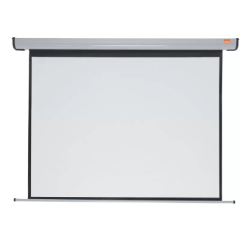 Ekran projekcyjny rozwijany elektrycznie sufitowy/naścienny kol. biały 150 x 113,8cm NOBO [1901969]