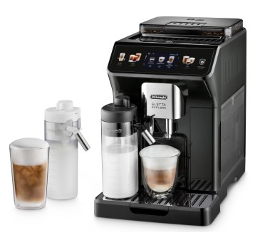 Ekspres ciśnieniowy automatyczny DELONGHI Eletta Explore kol. srebrny wbudowany pojemnik na mleko [ECAM450.55.G]