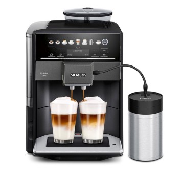 Ekspres ciśnieniowy automatyczny SIEMENS EQ6 plus S300 kol. czarno-srebrny [TE653M19RW]