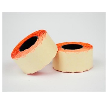 Etykiety cenowe w rolce papierowe EMERSON 26 x 12mm kol. czerwony 800 szt. jednorzędowe zaokrąglone [etrchmtc026x012jrwcz]