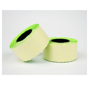 Etykiety cenowe w rolce papierowe EMERSON 26 x 12mm kol. zielony 800 szt. jednorzędowe zaokrąglone [etrchmtc026x012jrwz]