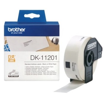 Etykiety do termodruku adresowe w kasecie papierowe BROTHER 29 x 90mm kol. biały 400 szt. do serii QL [DK-11201]