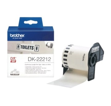 Etykiety do termodruku uniwersalne w kasecie foliowe BROTHER 62mm x 15,24m kol. biały 1 szt. do serii QL [DK-22212]