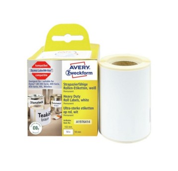 Etykiety do termodruku w rolce typu Dymo HEAVY DUTY poliestrowe AVERY ZWECKFORM 59 x 102mm kol. biały 50 szt. [A1976414]