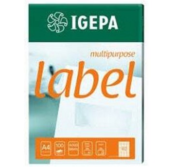 Etykiety papierowe IGEPA 192 x 38mm kol. biały 100 szt. [EA-1920X380w]