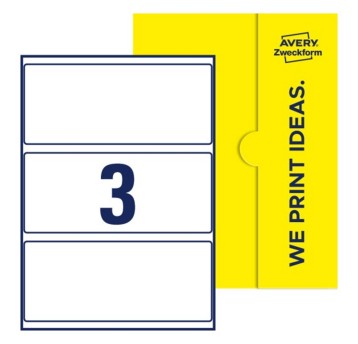 Etykiety uniwersalne AVERY ZWECKFORM 202 x 86mm kol. biały 150 szt. [E-PPW-202x86-R]