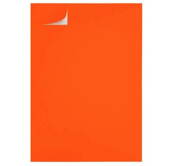 Etykiety uniwersalne papierowe 52,5 x 29,7mm kol. pomarańczowy 100 szt.