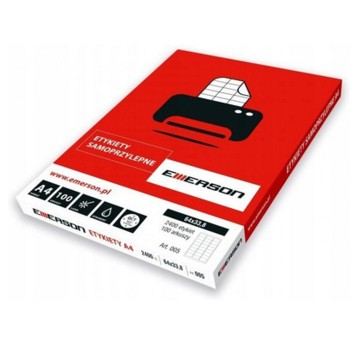 Etykiety uniwersalne papierowe EMERSON 029 105 x 148mm kol. biały 400 szt. [eta4105x148w]