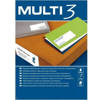 Etykiety uniwersalne papierowe MULTI-3 105 x 57mm kol. biały 1000 szt. [AP4724]