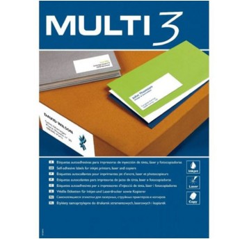 Etykiety uniwersalne papierowe MULTI-3 48,5 x 25,4mm kol. biały 4400 szt. [AP4717]