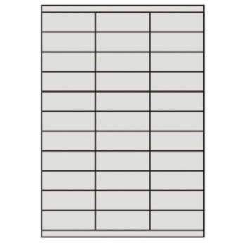 Etykiety uniwersalne trwałe papierowe matowe LABES 70 x 25,4mm kol. biały 3300 szt. [A470x25,4]