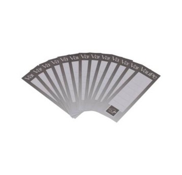 Etykiety wsuwane do segregatora 75mm papierowe VAUPE 48 x 152mm kol. szaro-biały 25 szt. [92711]