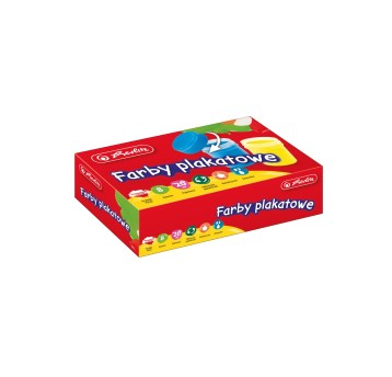 Farby plakatowe HERLITZ kpl. 8 kol. x 20ml [300022452]