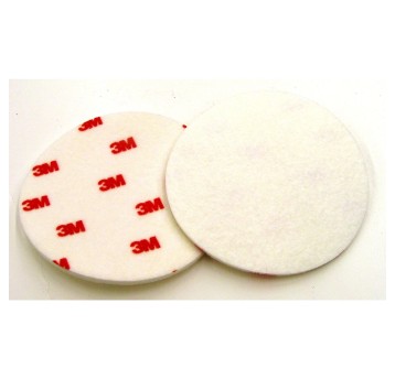 Filc do polerowania na rzep 3M FINESSE-IT 125mm kol. biało-czerwony na krążku twardy [9358]