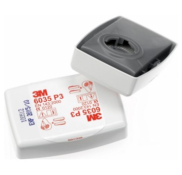 Filtr wymienny cząstek stałych 3M SERIA 6000 6035 P3 złącze bagnetowe 1 para [6035 / 7000032083]
