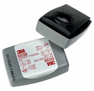 Filtr wymienny cząstek stałych 3M SERIA 6000 6038 P3 złącze bagnetowe 1 para [1497272 / 7000059883]