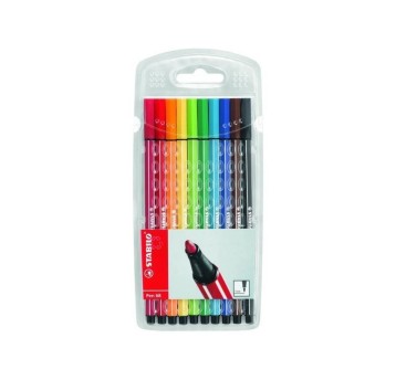 Flamastry STABILO Pen 68 końcówka M 1mm kpl. 10 kol. etui [EO6810/PL]