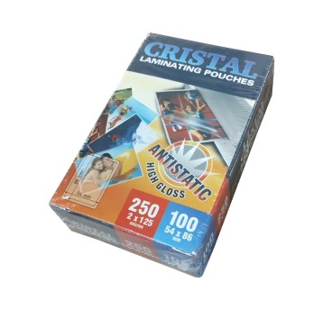 Folia do laminowania błyszcząca 125mic 100 arkuszy ARGO 54 x 86mm [325412]