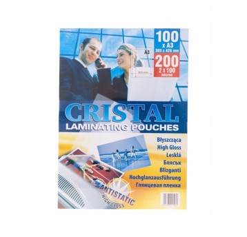 Folia do laminowania błyszcząca A3 100mic 100 arkuszy ARGO [320310]