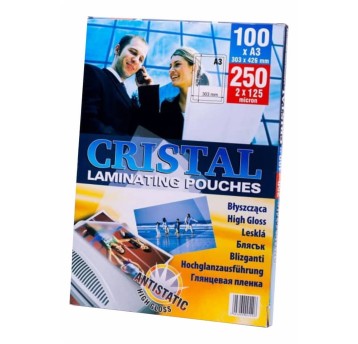 Folia do laminowania błyszcząca A3 125mic 100 arkuszy ARGO [320312]