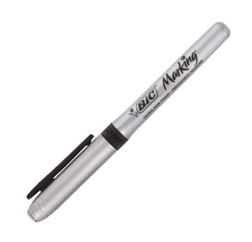 Foliopis do CD/DVD permanentny BIC MARKING końcówka okrągła 0,7mm kol. czarny [8290801]