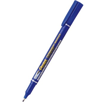 Foliopis do CD/DVD permanentny PENTEL NF450 końcówka okrągła 0,6mm kol. niebieski [NF450-C]